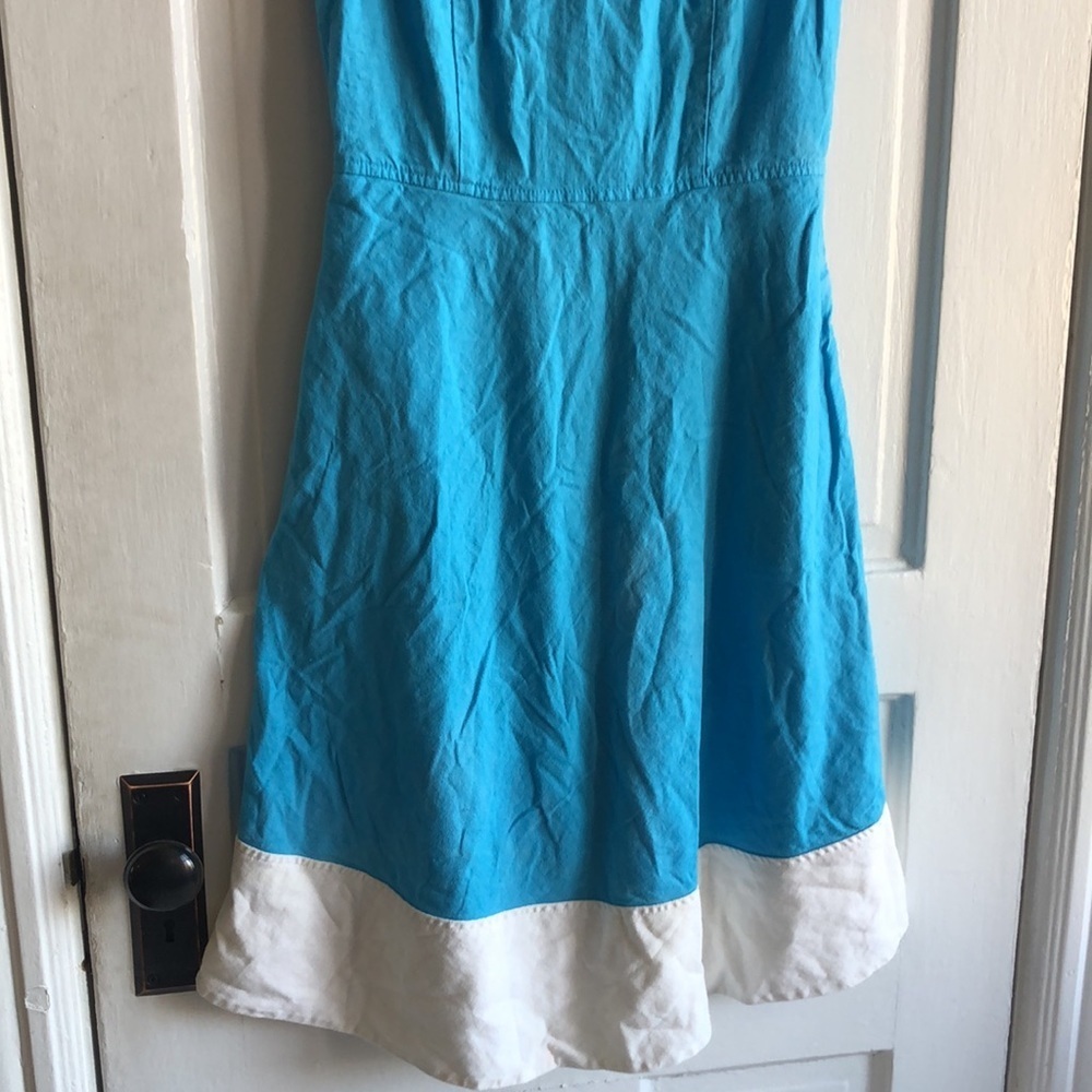 Pendleton Color Block Fit And Flare Crew Neck Sle… - image 4